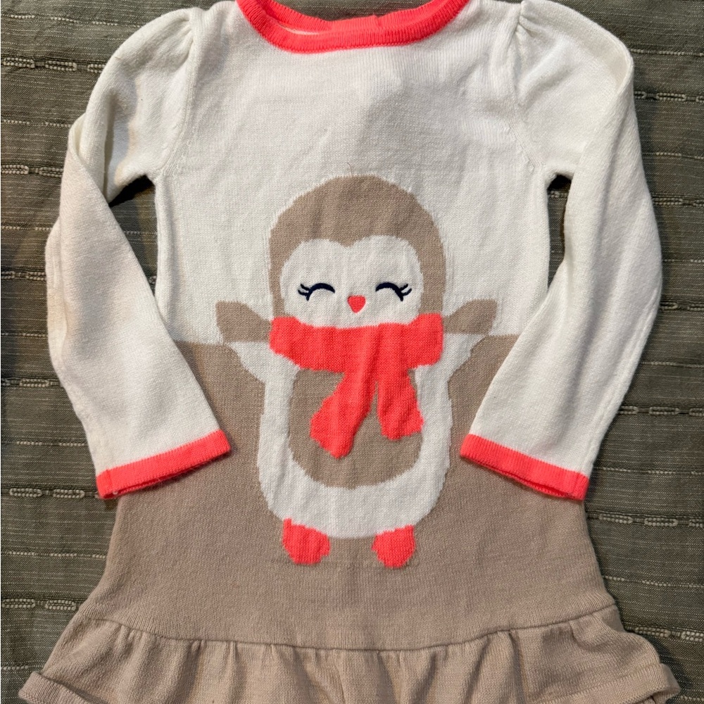 Gymboree White and Pink Toddler Dress